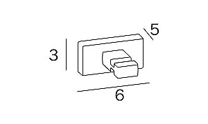 Крючок Inda Lea A1820ACR хром купить в интернет-магазине сантехники Sanbest
