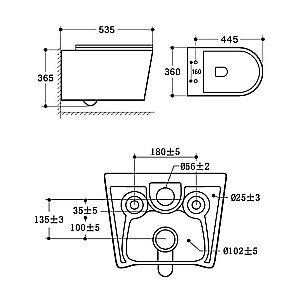 Унитаз подвесной Vincea CUTE VT1-24 безободковый, с крышкой микролифт, белый купить в интернет-магазине Sanbest