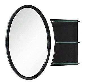 Панель с полками Aquanet Опера 115 черная купить в интернет-магазине сантехники Sanbest