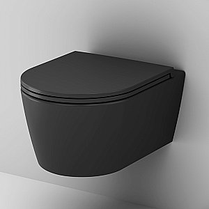 Унитаз подвесной AM.PM Func C8F1700MBSC черный матовый, безободковый купить в интернет-магазине Sanbest