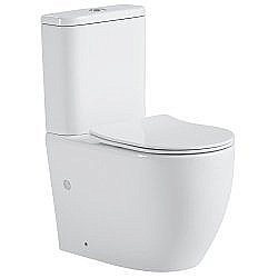 Унитаз Black&White UNIVERSE W-7789 белый, безободковый, с бачком купить в интернет-магазине Sanbest