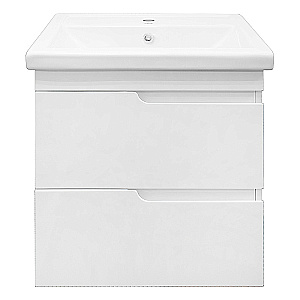 Тумба с раковиной Azario KANTRI 60/2 CS00097248 белая для ванной в интернет-магазине Sanbest