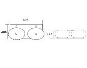 Раковина CeramaLux B2004 белая купить в интернет-магазине Sanbest