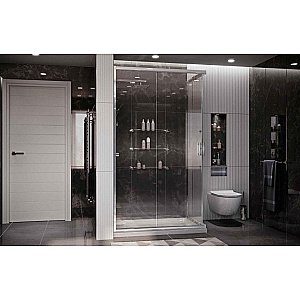 Душевой уголок Ambassador Kingston 14011122 120х90 стекло прозрачное/профиль хром купить в интернет-магазине Sanbest