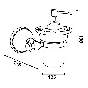 Диспенсер Tiffany World Harmony TWHA108cr хром купить в интернет-магазине сантехники Sanbest
