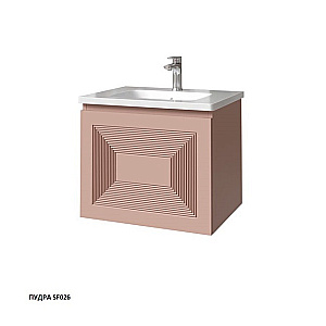 Тумба с раковиной Caprigo Modo-Quarta 60 с интегрированной ручкой, цвет на выбор для ванной в интернет-магазине Sanbest