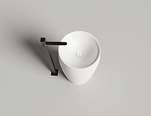 Раковина напольная Salini ALDA 03 130321M 47 из искусственного камня S-Stone, белая матовая купить в интернет-магазине Sanbest