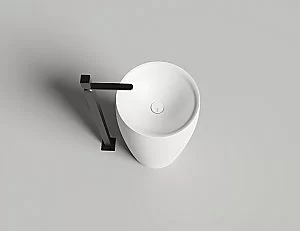 Раковина напольная Salini ALDA 03 130321M 47 из искусственного камня S-Stone, белая матовая купить в интернет-магазине Sanbest