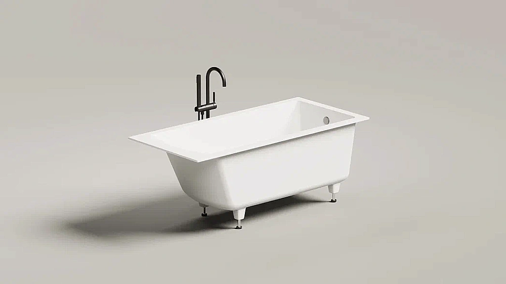 Ванна Salini CASCATA S-sense 104413G 170x70 белая купить в интернет-магазине Sanbest