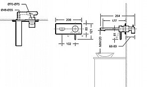 Скрытая часть Bravat Rhein D968K-ENG купить в интернет-магазине сантехники Sanbest
