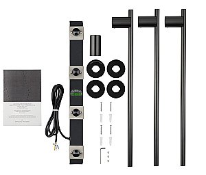 Полотенцесушитель электрический встраиваемый WONZON & WOGHAND DORTMUND, Черный матовый (WW-A363-MB) купить в интернет-магазине сантехники Sanbest