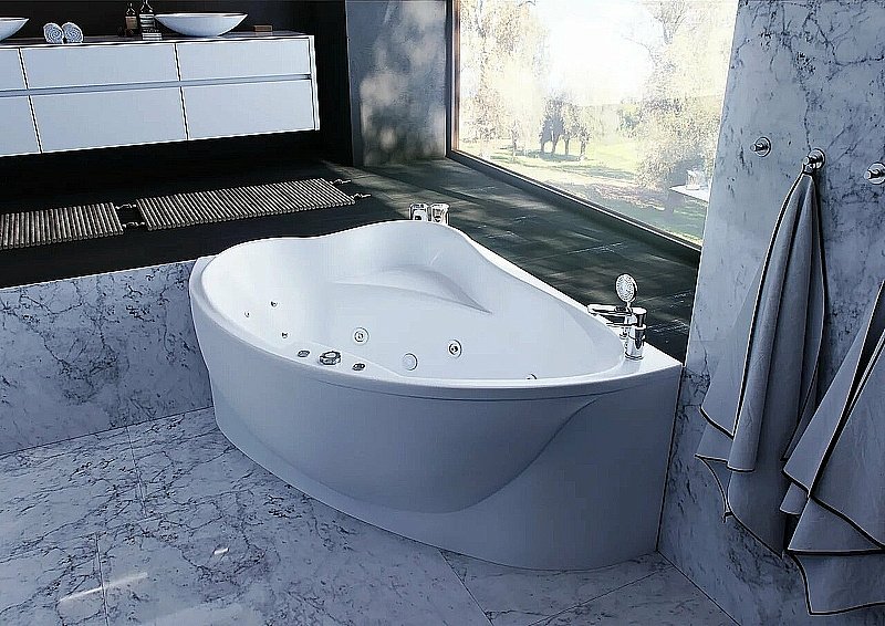 Ванна Aquatek Альтаир 158x119 белая купить в интернет-магазине Sanbest