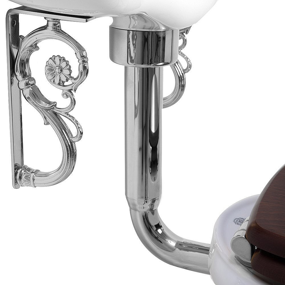 Унитаз Migliore Impero 30357 белый/хром купить в интернет-магазине Sanbest