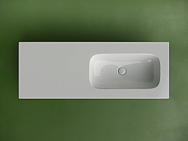 Раковина Ceramica Nova Grace 121 CN7021wx белая правая купить в интернет-магазине сантехники Sanbest