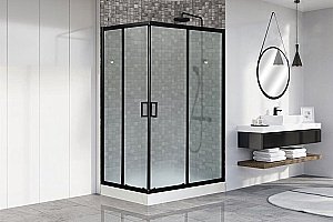 Душевой уголок Royal Bath RB 8120HP-C-BL 120х80 матовый купить в интернет-магазине Sanbest