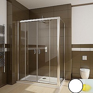 Душевой уголок Ravak Blix BLDP4+BLPS 180х100 профиль белый/стекло матовое купить в интернет-магазине Sanbest