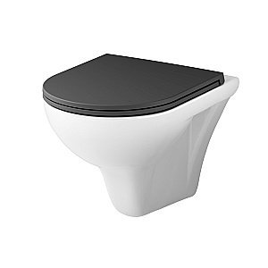 Унитаз подвесной AM.PM Gem C901700SCmb белый, безободковый купить в интернет-магазине Sanbest