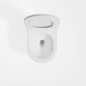 Унитаз подвесной Vincea Evo VT1-34ST, белый, с крышкой микролифт, безободковый, слив-торнадо купить в интернет-магазине Sanbest