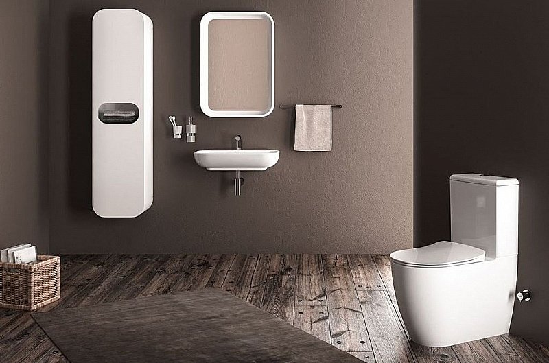 Унитаз напольный CREAVIT FREE FE360-11 белый, безободковый, с бачком купить в интернет-магазине Sanbest