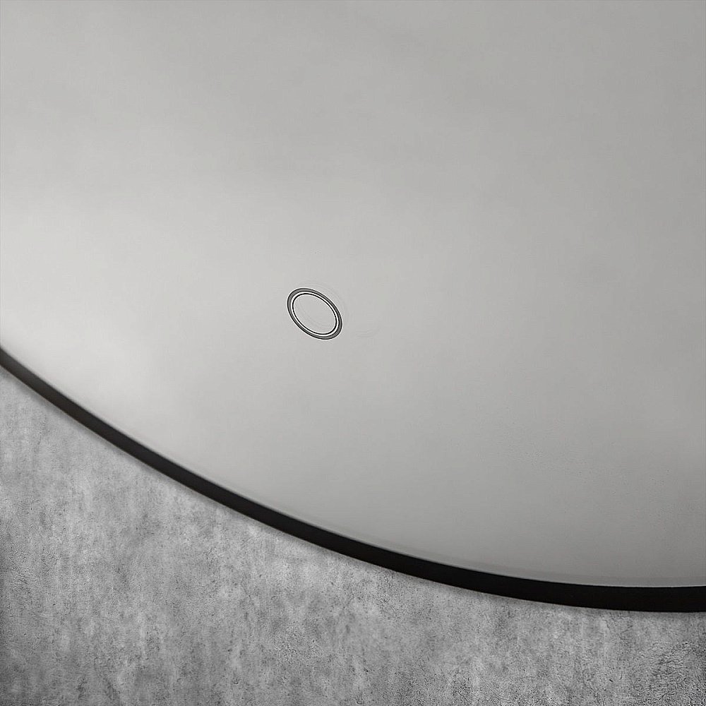 Зеркало Art&Max Sanremo AM-San-700-DS-F-Nero в ванную от интернет-магазине сантехники Sanbest