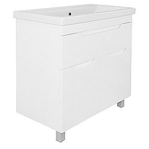 Тумба с раковиной Azario KANTRI 80/1Н CS00097256 белая для ванной в интернет-магазине Sanbest