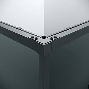 Душевой уголок Grossman Galaxy 300.K33.01.9090.21.10 90x90 стекло тонированное/профиль черный матовый купить в интернет-магазине Sanbest