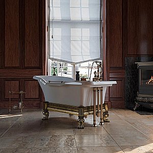 Ванна Migliore Impero Affusto 26341 180х87 белая,бронза купить в интернет-магазине Sanbest