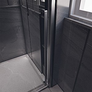 Душевая дверь Veconi Premium Trento PTD30-GR-120-01-C4 прозрачная/профиль брашированный графит купить в интернет-магазине Sanbest