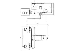 Набор смесителей Aquatek НИКА Set 3 в 1 (AQ1810CR+AQ1840CR+AQ2017CR) хром купить в интернет-магазине сантехники Sanbest