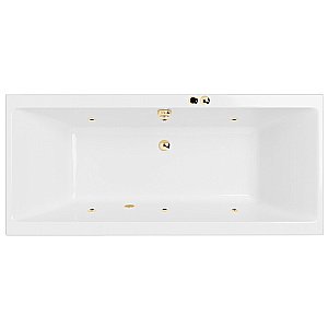 Ванна акриловая EXCELLENT Pryzmat Slim SOFT WAEX.PRY18S.SOFT.GL 180x80 белая с гидромассажем купить в интернет-магазине Sanbest