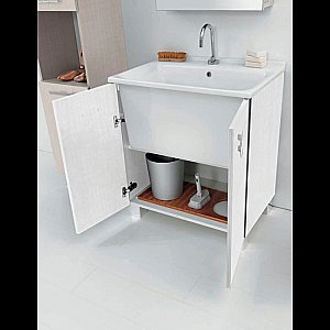 Раковина Kerasan Aquadom 60 029201*1 белая купить в интернет-магазине Sanbest