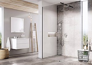 Душевое ограждение Ravak WALK-IN WALL ST 110/W SET-900 Wall стекло прозрачное/профиль черный купить в интернет-магазине Sanbest