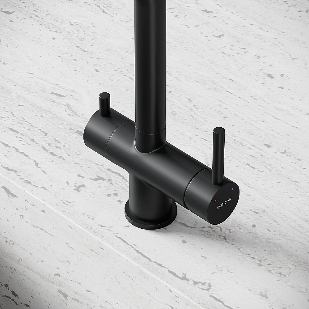 Смеситель для кухни Sancos Foster SC4014MB черный матовый купить в интернет-магазине сантехники Sanbest