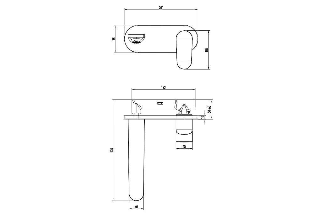 Смеситель для раковины Aquatek Ника AQ1813MB черный матовый купить в интернет-магазине сантехники Sanbest