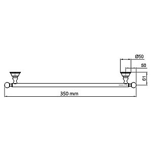 Полотенцедержатель Webert Karenina KA501402065 купить в интернет-магазине сантехники Sanbest