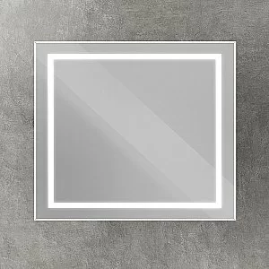 Зеркало BelBagno Kraft SPC-KRAFT-900-800-SENS-AL сатин в ванную от интернет-магазине сантехники Sanbest