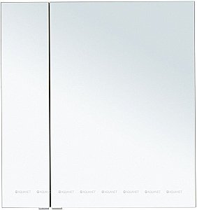 Зеркальный шкаф Aquanet Алвита New 277537 80 дуб веллингтон купить в интернет-магазине сантехники Sanbest