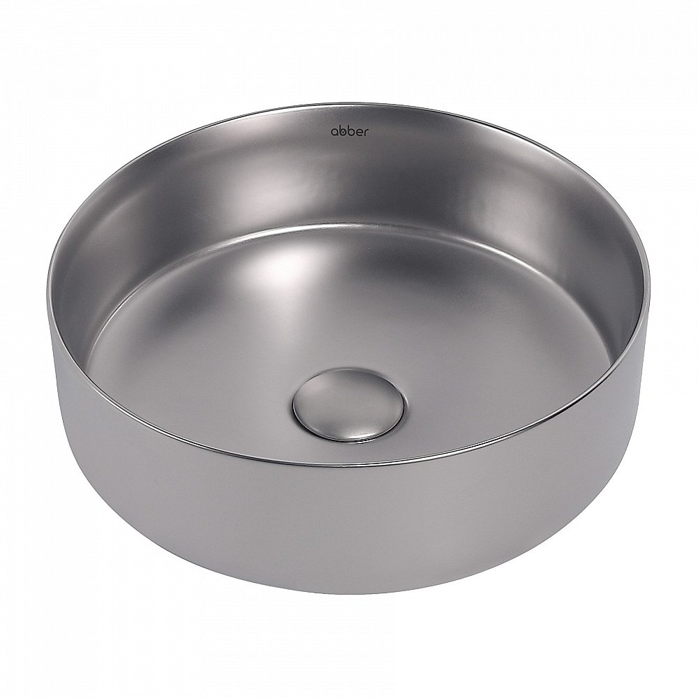 Раковина накладная ABBER Bequem AC2108MS серебро матовое купить в интернет-магазине Sanbest