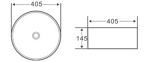 Раковина накладная Belbagno BB1409H301 купить в интернет-магазине Sanbest