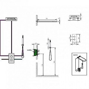 Душевая система Mingliu ML8003 купить в интернет-магазине сантехники Sanbest