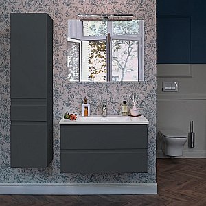Тумба с раковиной Jacob Delafon MADELEINE 100 серый матовый для ванной в интернет-магазине Sanbest