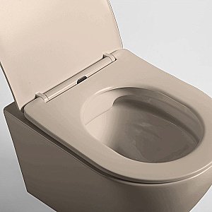 Унитаз Vincea Globo VT1-14SMC безободковый, с крышкой микролифт, капучино матовый купить в интернет-магазине Sanbest