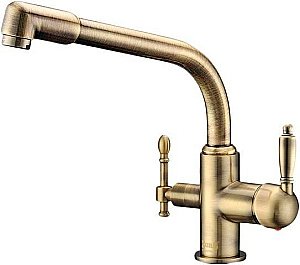 Смеситель для кухни Zorg Sanitary ZR 319 YF-33 BR Бронза купить в интернет-магазине сантехники Sanbest