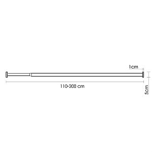 Карниз для ванны WasserKraft Aisch SC-551120 купить в интернет-магазине сантехники Sanbest