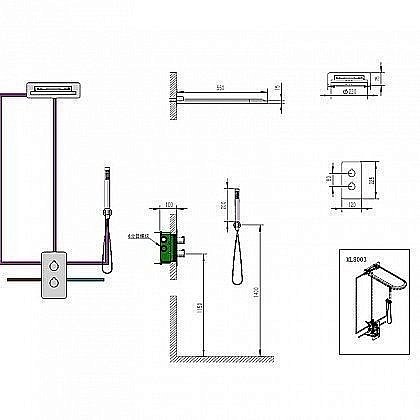 Душевая система Mingliu ML8003 купить в интернет-магазине сантехники Sanbest