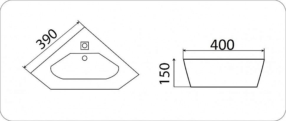 Раковина Ceramalux N 39 7012J белая купить в интернет-магазине Sanbest