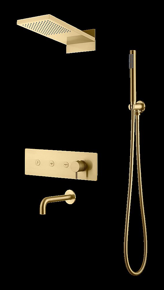 Душевая система Boheme Fusion 130-2-MG золото матовое купить в интернет-магазине сантехники Sanbest