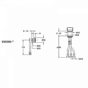 Смеситель для раковины Jacob Delafon SOPRANO E99399-CP купить в интернет-магазине сантехники Sanbest