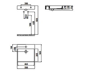 Раковина Creavit Next 50 NX255-0000 белая купить в интернет-магазине Sanbest