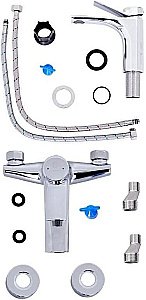 Набор смесителей Orange Organic M27-611cr хром купить в интернет-магазине сантехники Sanbest